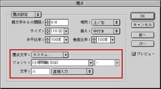 No 66 圏点 Indesign 1 0 勉強部屋 Study Room